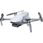 High-quality drone with four propellers and camera, ideal for aerial photography and videography.