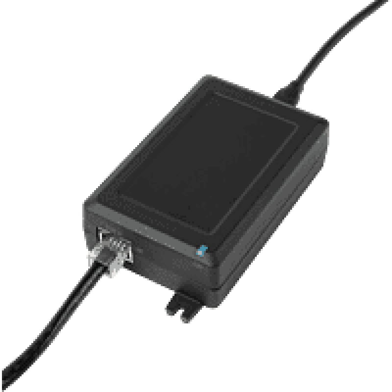 High-quality network video device with Ethernet connection and control cable.