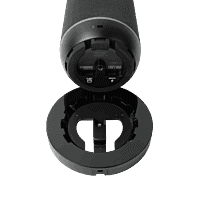 Webcam avec plusieurs ports et support réglable pour les installations audiovisuelles professionnelles.