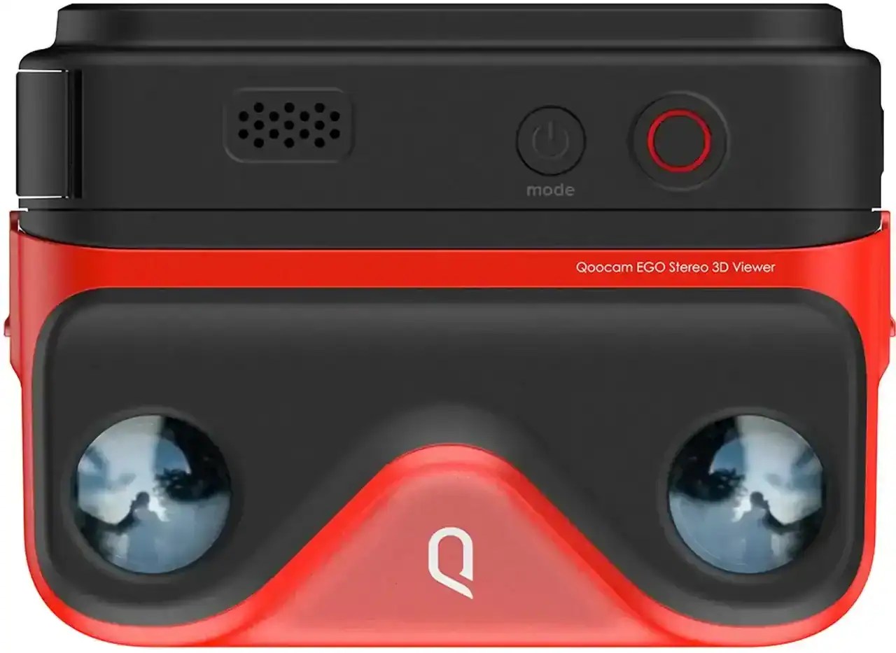 Qocam EGO Stereo 3D Viewer with dual lenses for immersive virtual reality experiences.