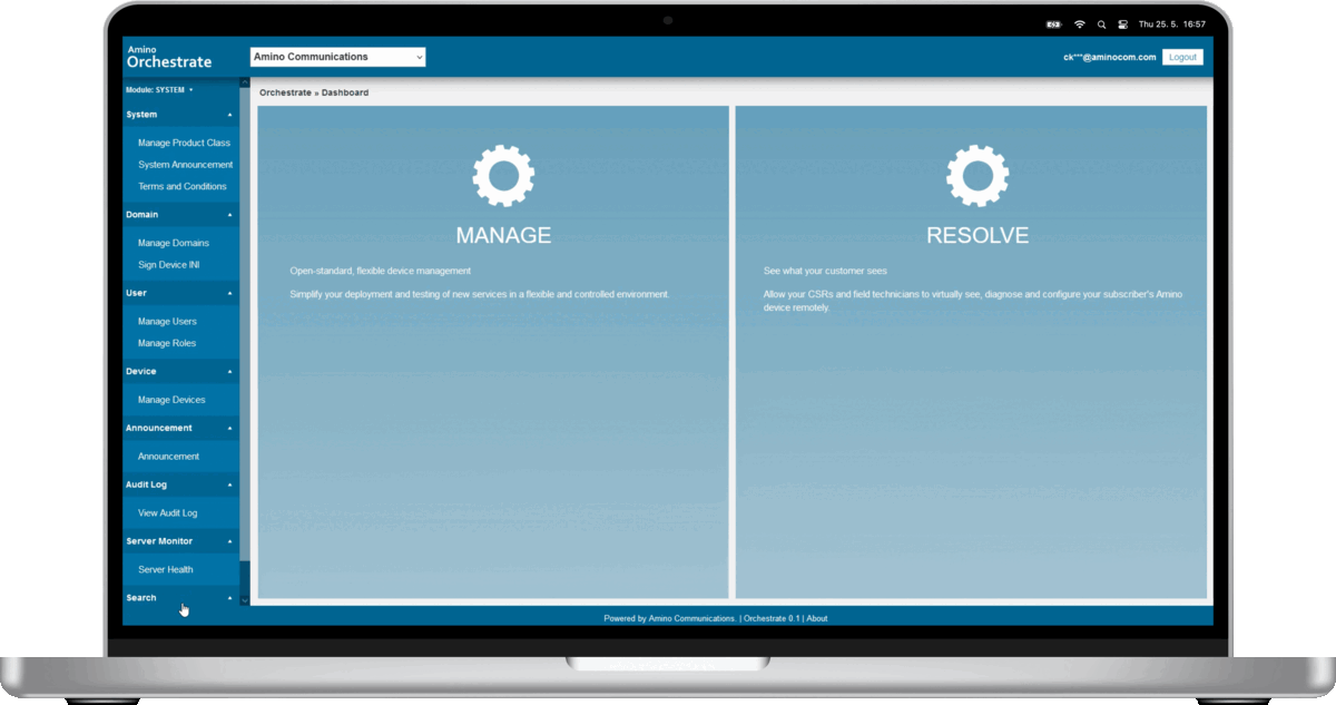 Amino Orchestrate Cloud Management Platform