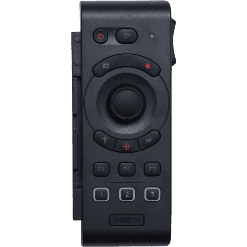 Remote control for AV equipment with multiple buttons and dial.