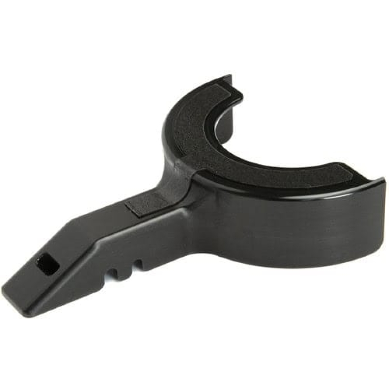 Adjustable microphone boom arm clip for professional AV setups.