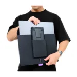 Portable travel case for Espresso Display monitor with protective padding.