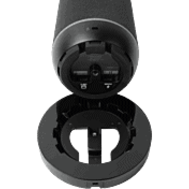 Webcam with multiple ports and adjustable stand for professional AV setups.