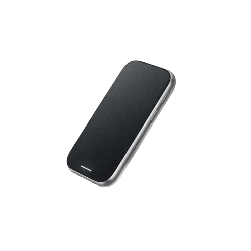 Close-up of a black smartphone with a minimalist design, ideal for personal and business use in the UAE.